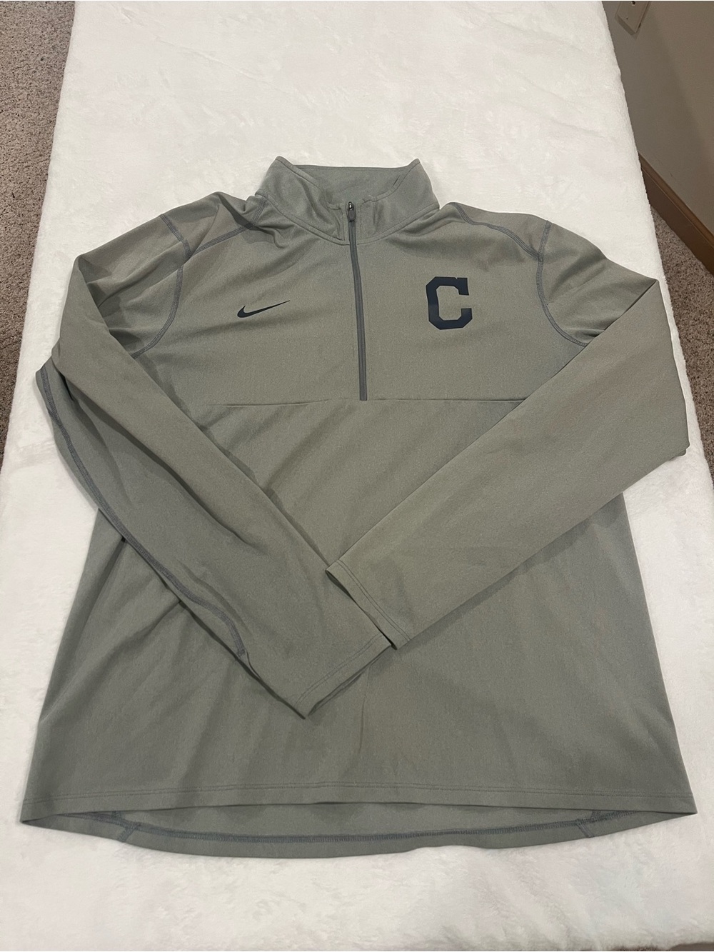 Nike Dri-Fit MLB Cleveland Guardians Quarter Zip Pullover - Size XL